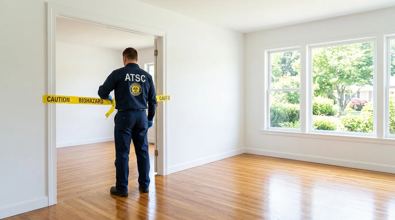 Certified biohazard cleanup crew performing Crime Scene Cleanup in Bay City